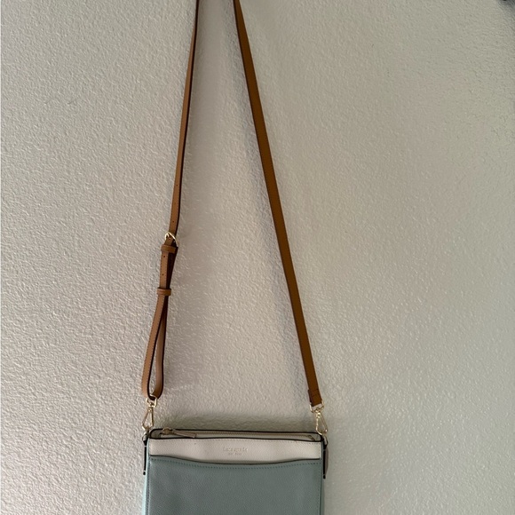 Kate Spade Mint Green and White Crossbody Bag - Picture 2 of 5